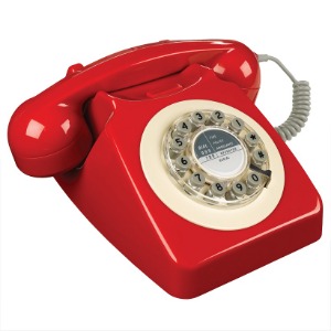 Retro Telefon - Box Red